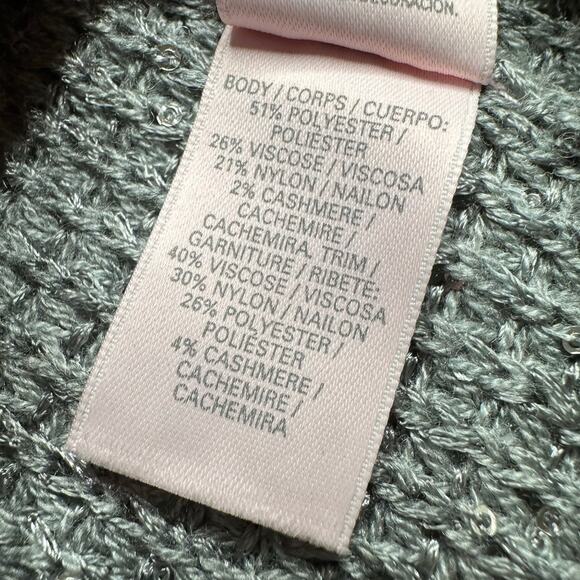 Victorias Secret: Gray Sequined Knit Cardigan - Picture 3 of 4